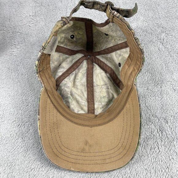 Realtree Strapback Hat Camouflage OS Adjustable 6 Panel Blank Outdoors - Picture 7 of 10